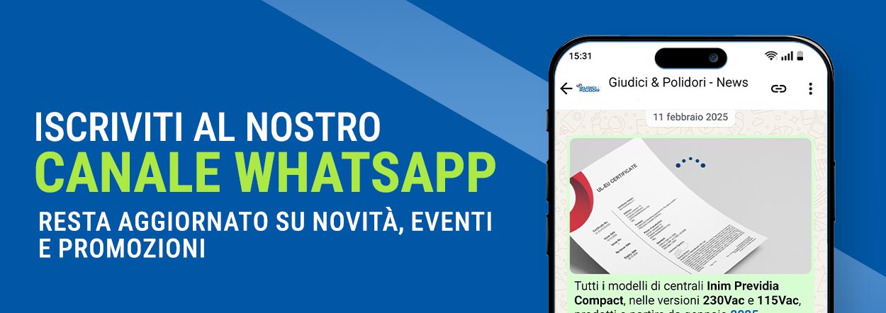 Canale WhatsApp Giudici & Polidori