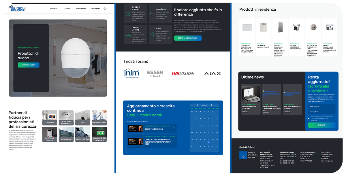 Restyling sito web Giudici & Polidori