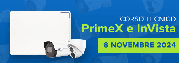 Corso tecnico Inim PrimeX e InVista - 8 Novembre 2024