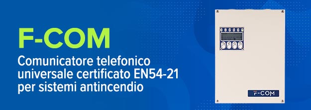Inim: F-COM, il comunicatore telefonico universale per sistemi antincendio