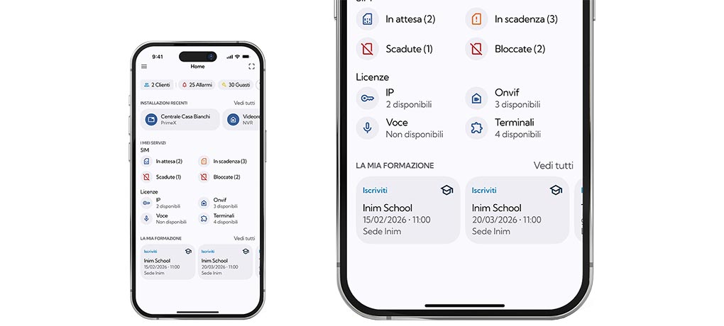 App InimTech Security versione 2.0