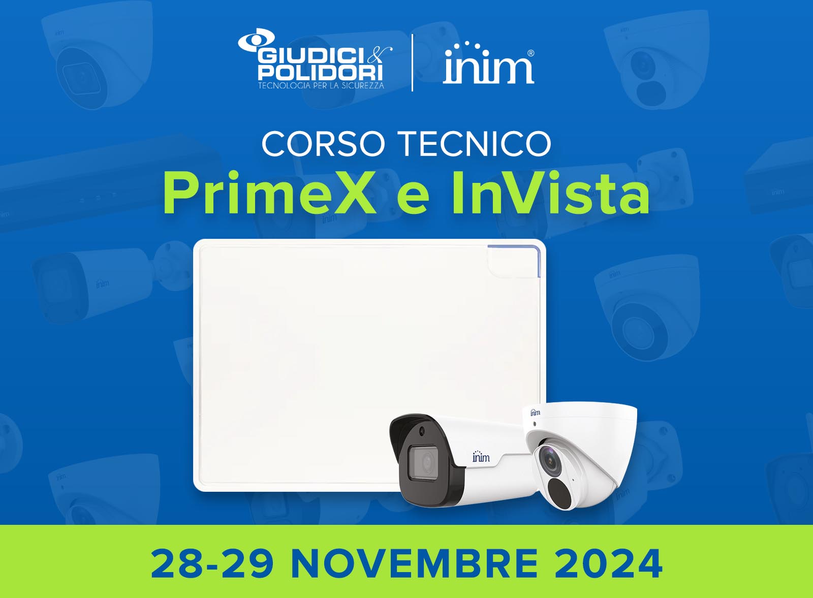 Immagine corso tecnico Inim PrimeX e InVista - 28-29 Novembre 2024